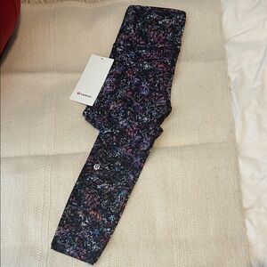 lululemon athletica Kids Black and Purple Leggings